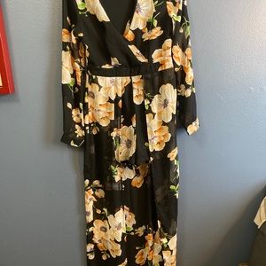 Fashion Nova Floral jumpsuit romper - small